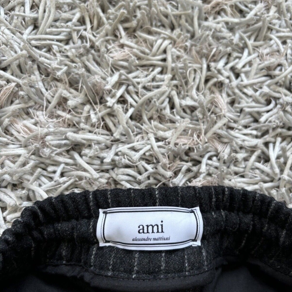 Ami Alexandre Mattiussi Pants Trousers Wool - Polyamide Striped - Picture 5 of 8